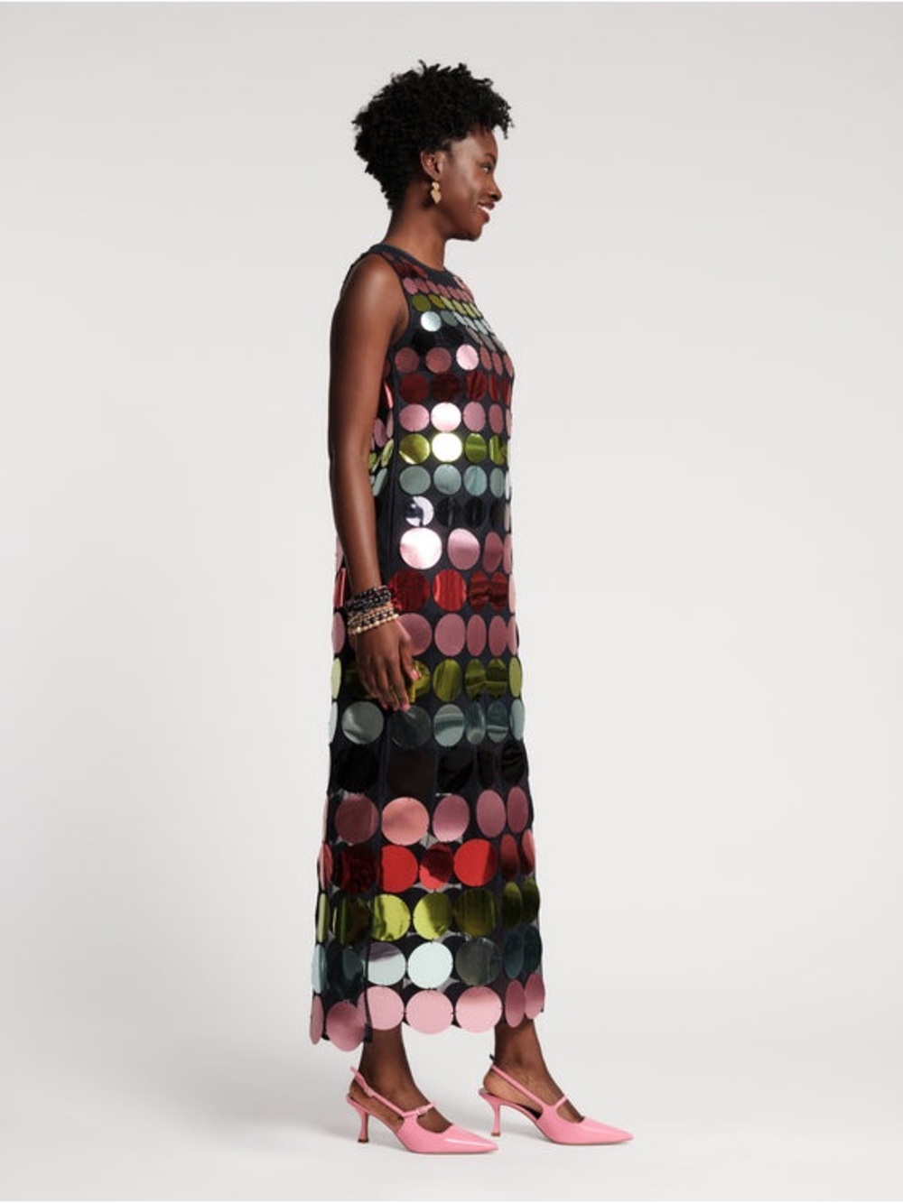 FRANCES VALENTINE X ATLANTIC-PACIFIC Sequin Maxi Dress Size Small NWT - Picture 6 of 16